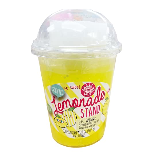 Compound Kings® Yellow Lemonade Stand Scented Fluffy Slime Cup